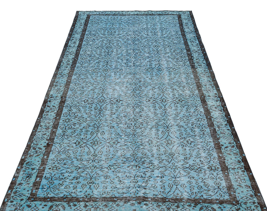 Beyaz Krem Eskitme Yün Halı 143x260