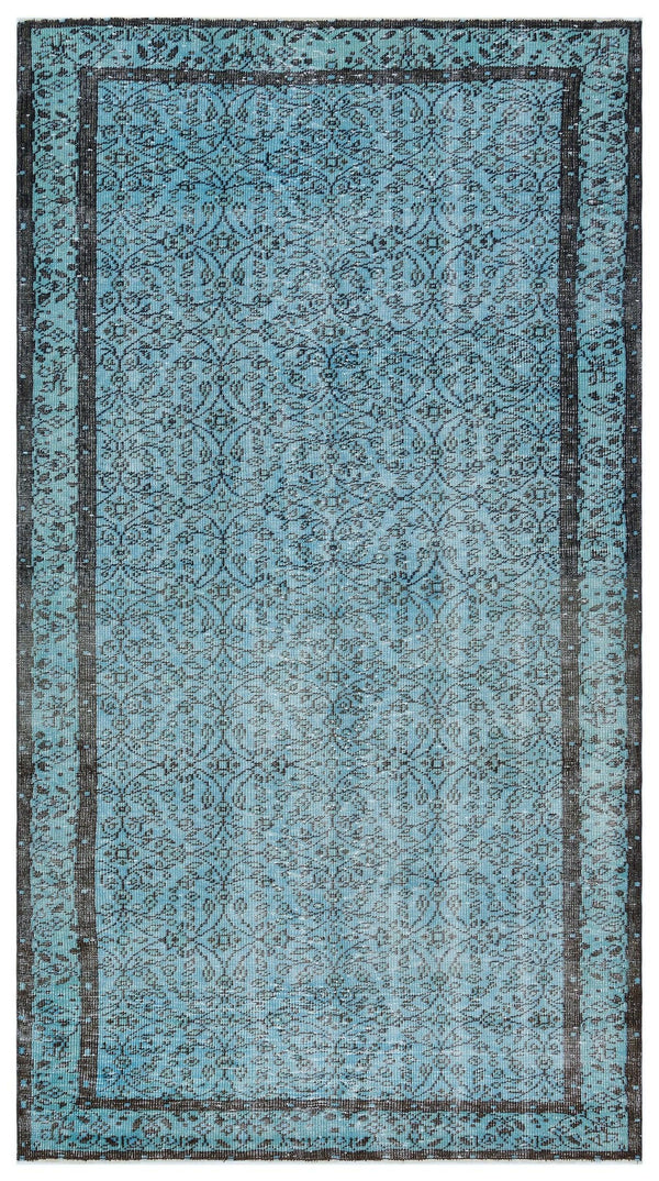 Beyaz Krem Eskitme Yün Halı 143x260