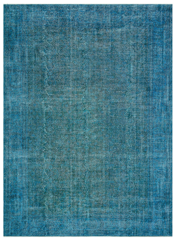 Beyaz Lacivert Bohem Geometrik Yün Halı 231x313