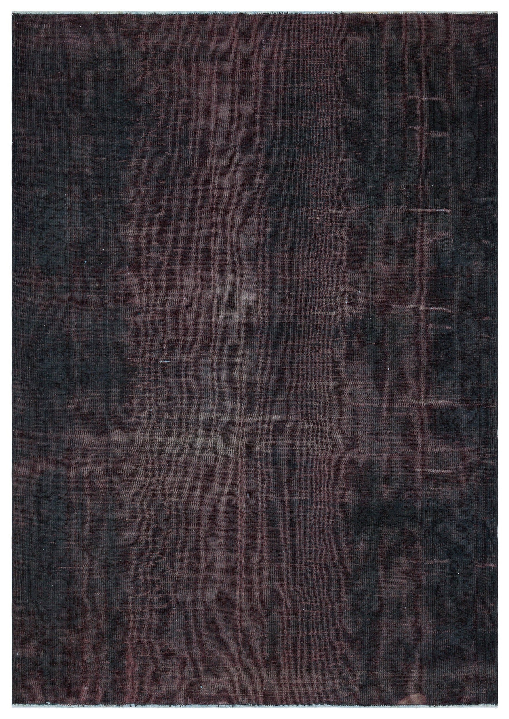 Atina Siyah Eskitme Yün El Dokuma Halısı 177 x 256 Apex Unique