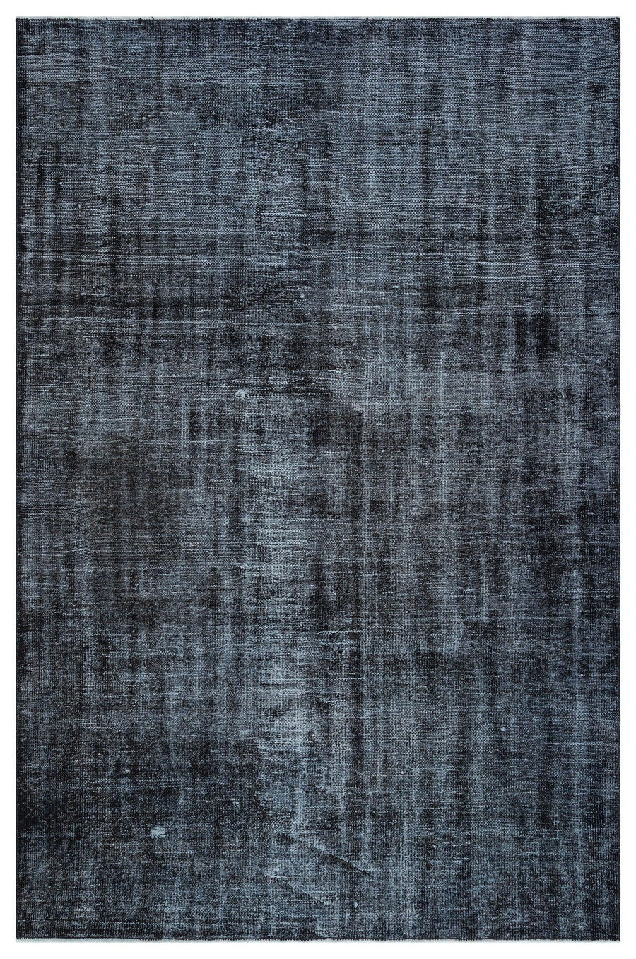 Red Rug with Anthracite Grey Hand-Knotted Wool 173x264 cm (5'8" x 8'8") – in the hallway