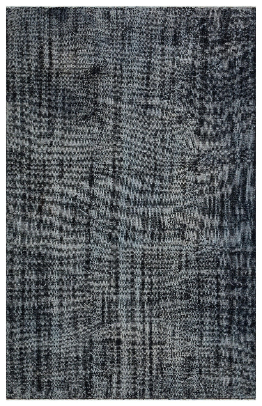 Antrasit Gri Halı Soyut Antrasit Detaylı Eskitme Stil 184x286 cm 29718 – Koridor kullanımı
