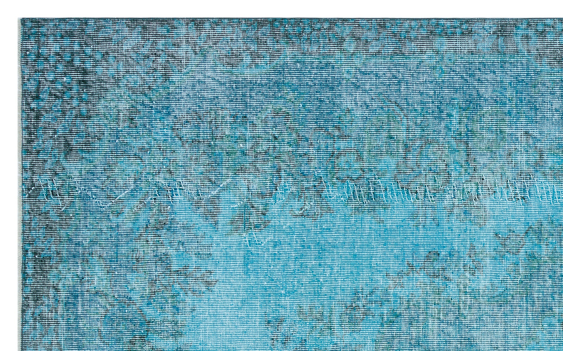 Atina Turkuaz Eskitme Yün El Dokuma Halısı 169 x 270 Apex Unique