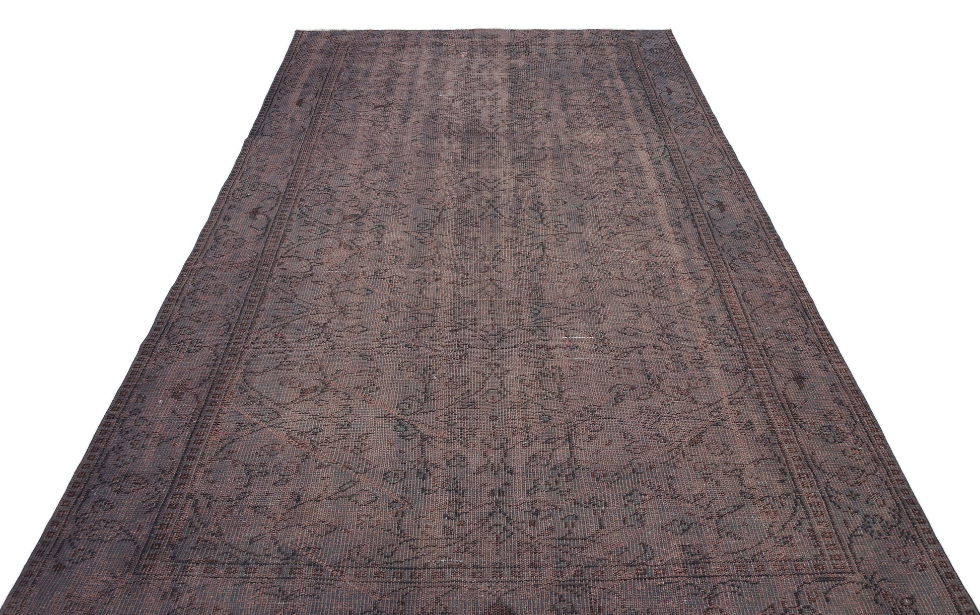 Atina Gri Eskitme Yün El Dokuma Halısı 184 x 280 Apex Unique