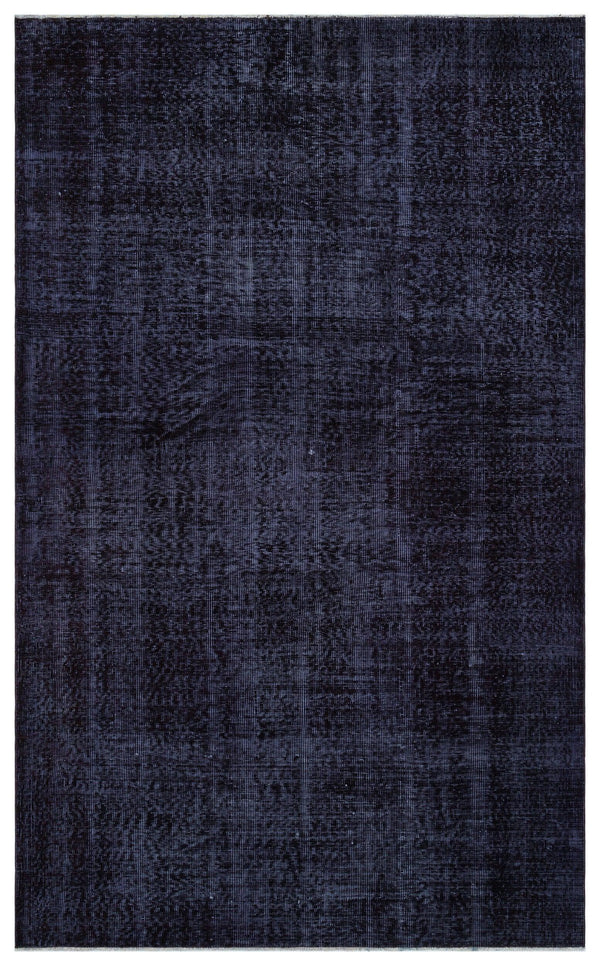 Siyah Eskitme Modern Yün Halı 170x278