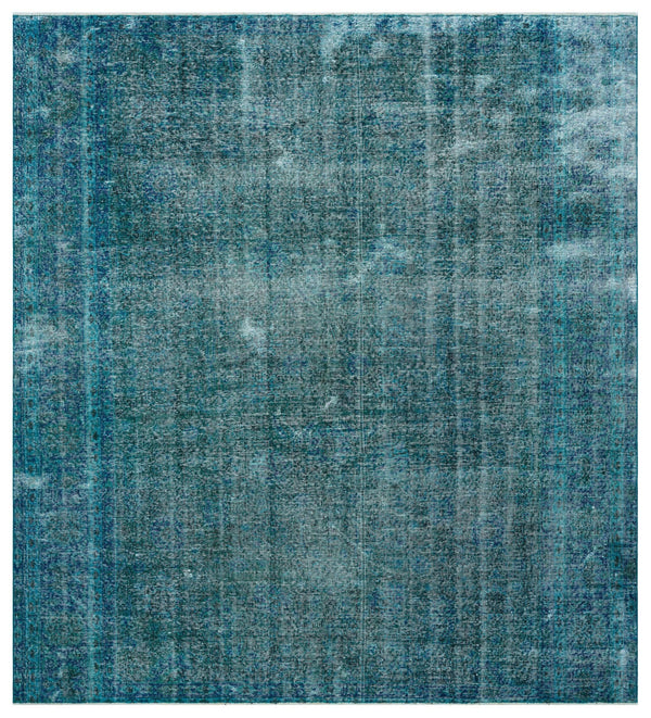 Lacivert Mavi Bohem Geometrik Yün Halı 250x281