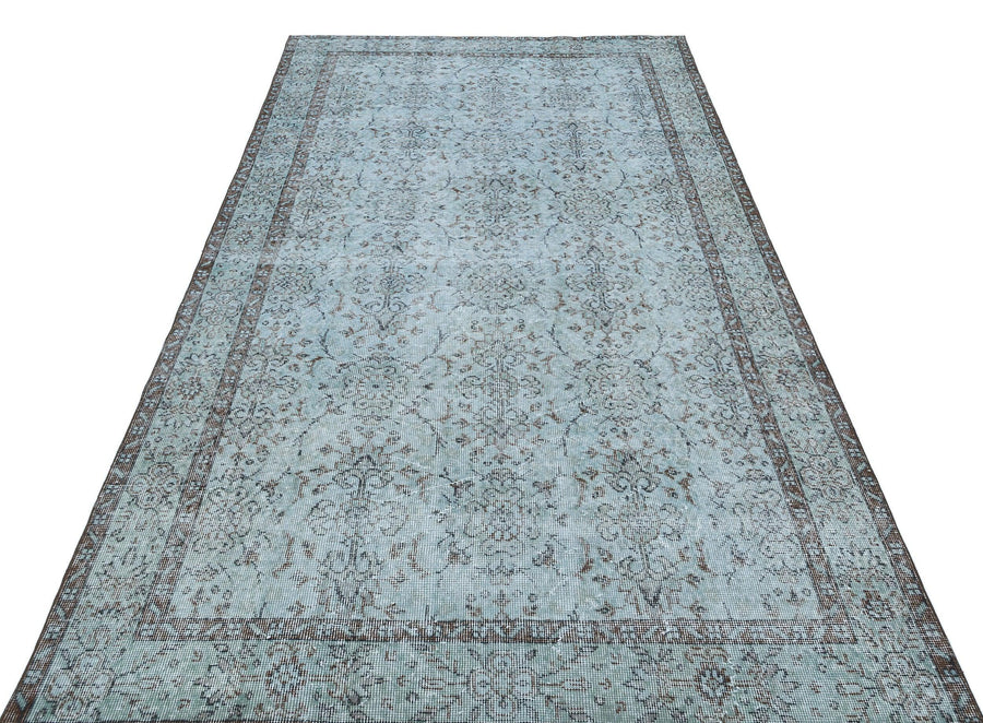 Mavi Anadolu Eskitme Modern Yün Halı 158x283 - Özel Seri
