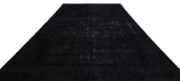 Black & Grey Hand-Knotted Wool Rug with Border 291x386 cm (9'7" x 12'8")