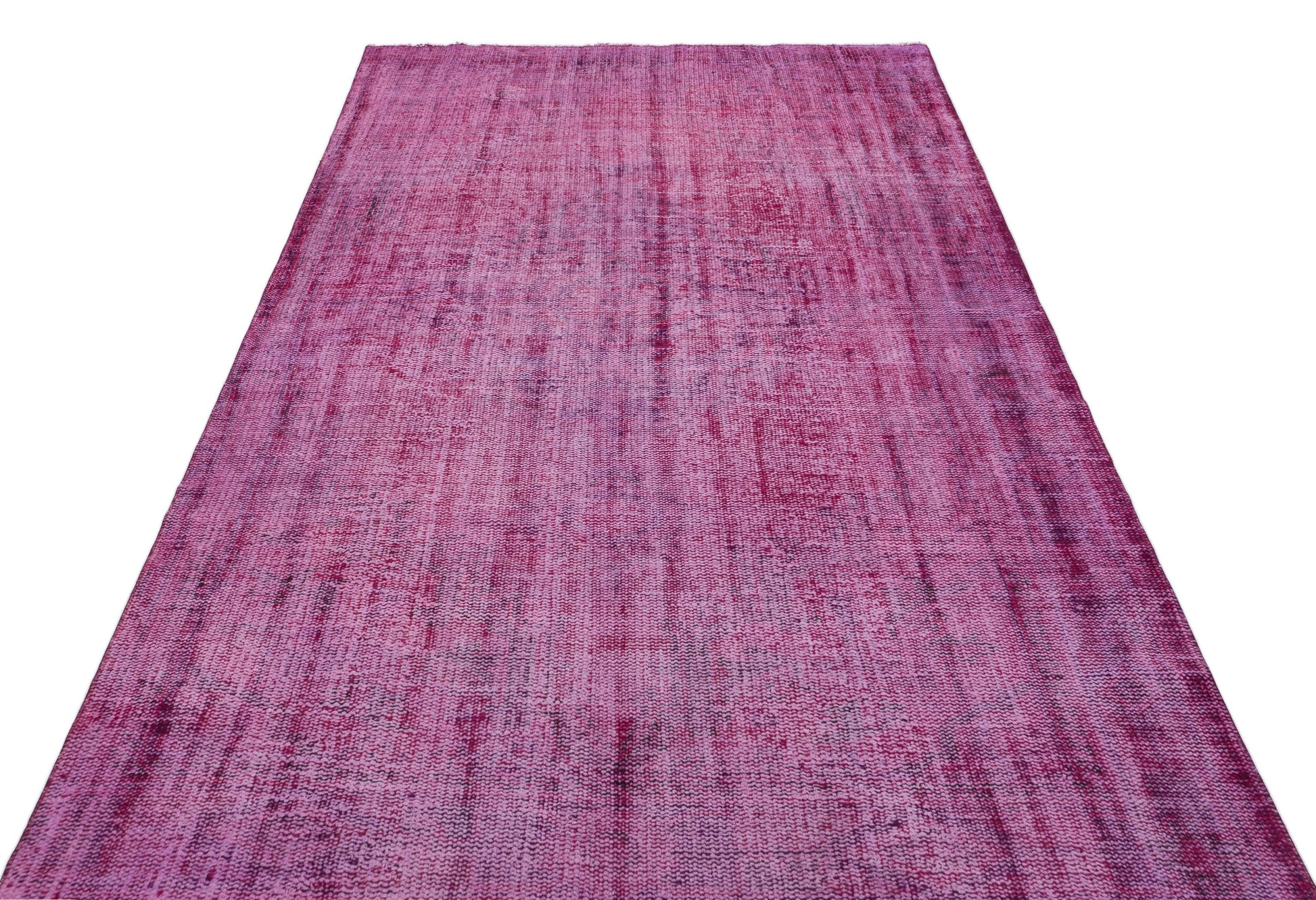 Atina Pembe Eskitme Yün El Dokuma Halısı 152 x 261 Apex Unique