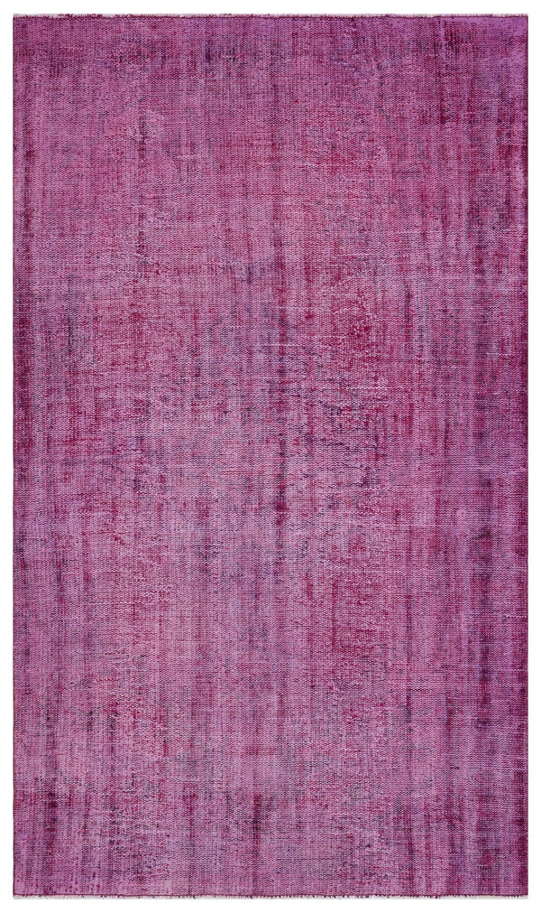 Pembe Isparta Eskitme Klasik Yün Halı 152x261 - Özel Seri