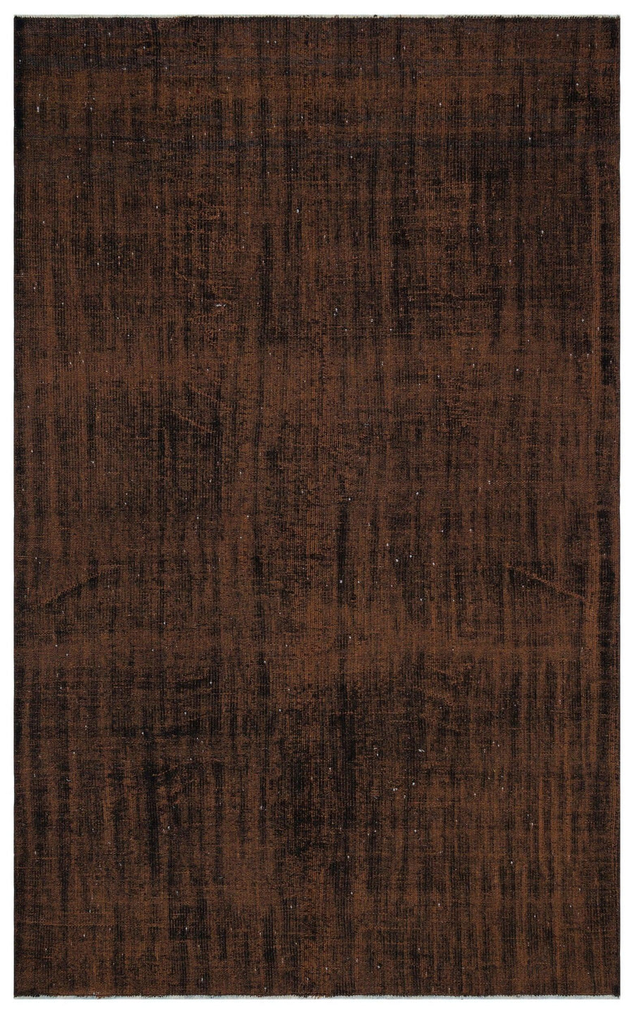 Modern Brown Hand-Knotted Wool Rug 170x271 cm (5'7" x 8'11") – in the hallway