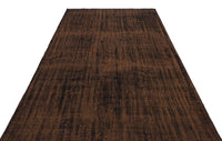 Modern Brown Hand-Knotted Wool Rug 170x271 cm (5'7" x 8'11")