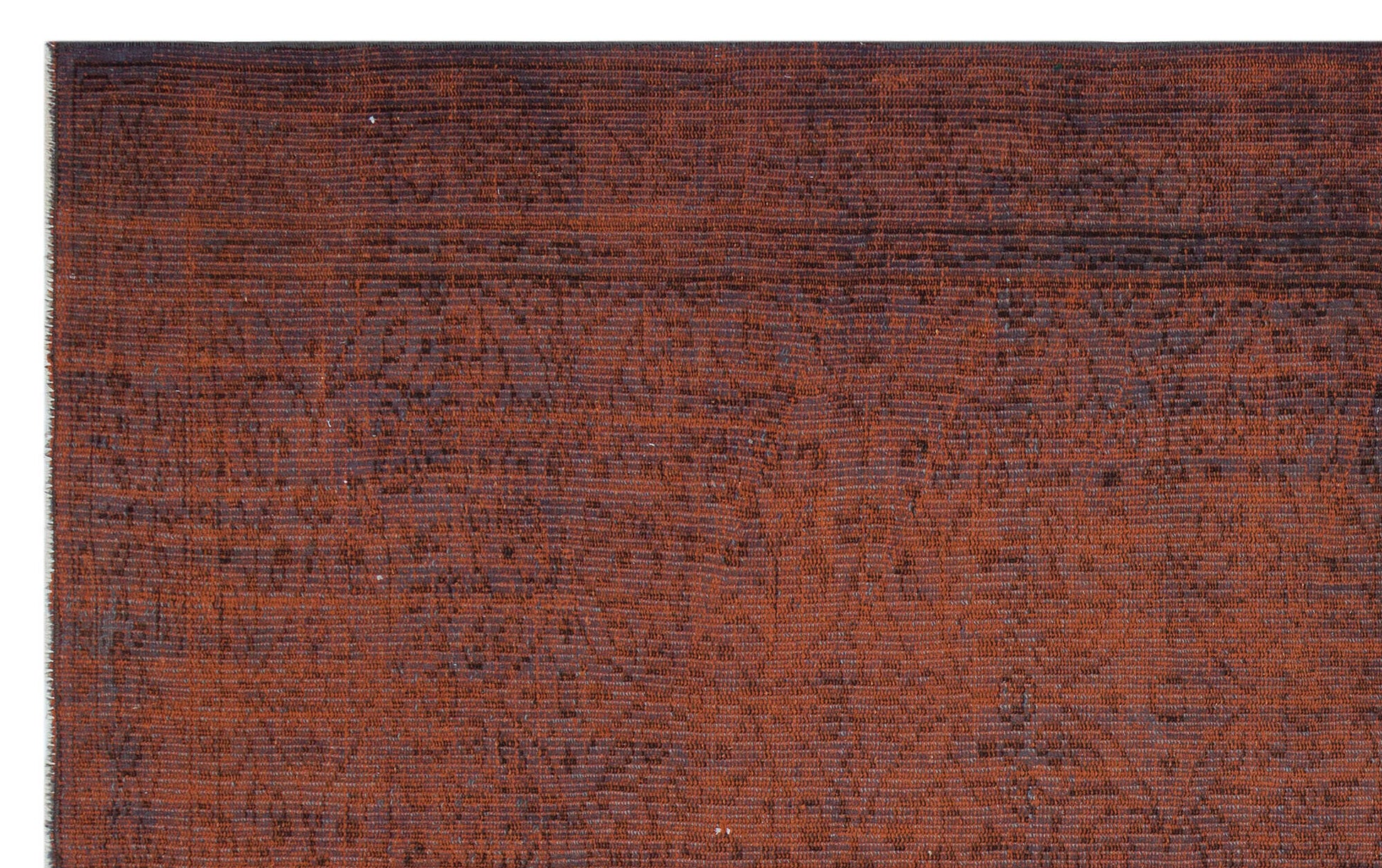 Atina Kahverengi Eskitme Yün El Dokuma Halısı 161 x 254 Apex Unique