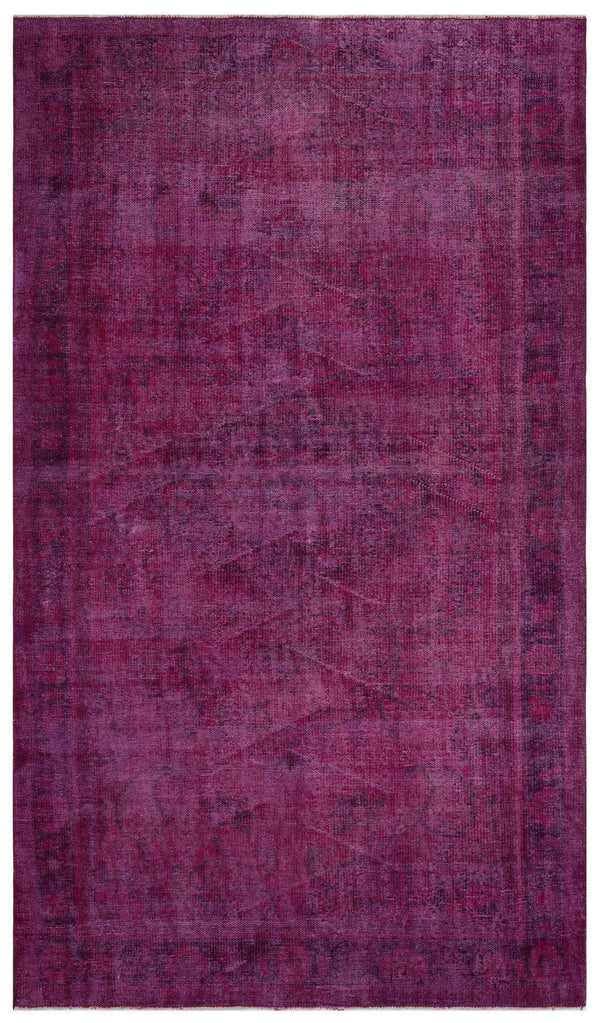 Pembe Isparta Klasik Çiçekli Yün Halı 173x296 - Özel Seri