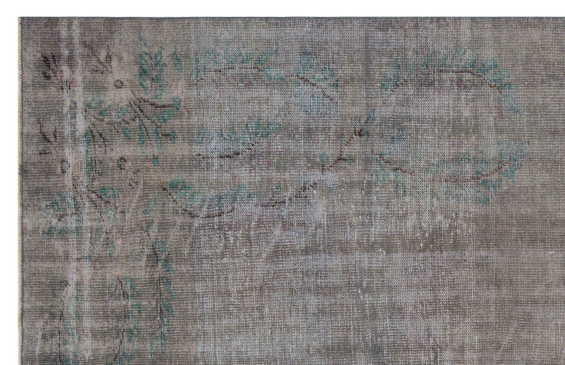 Atina Gri Eskitme Yün El Dokuma Halısı 184 x 293 Apex Unique