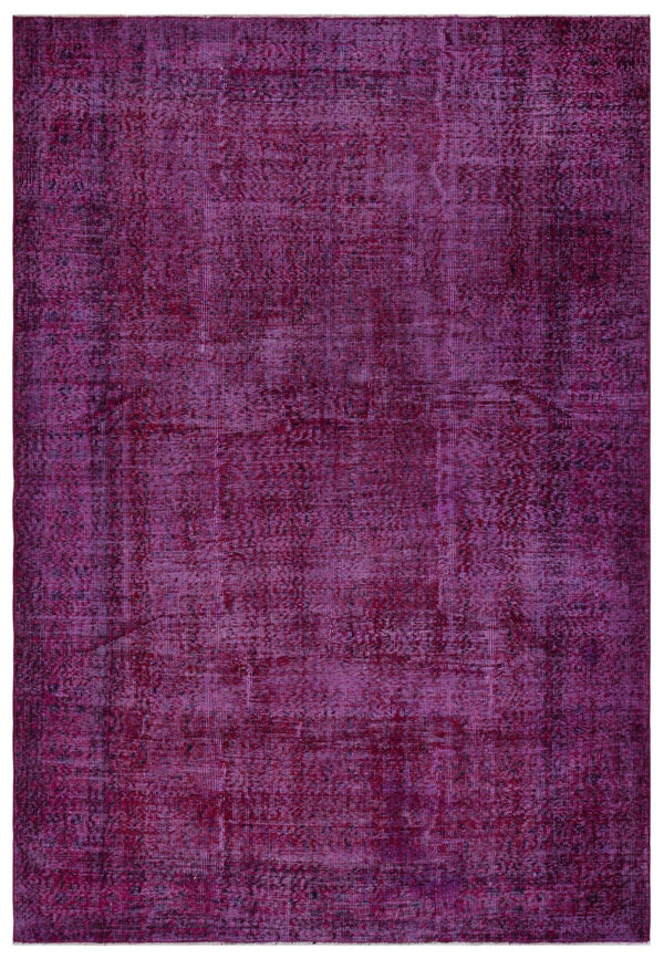 Pembe Anadolu Eskitme Klasik Yün Halı 201x292 - Özel Seri