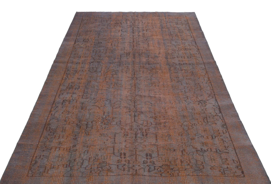 Bej Bordo Anadolu Çiçekli Yün Halı 156x257 - Özel Seri