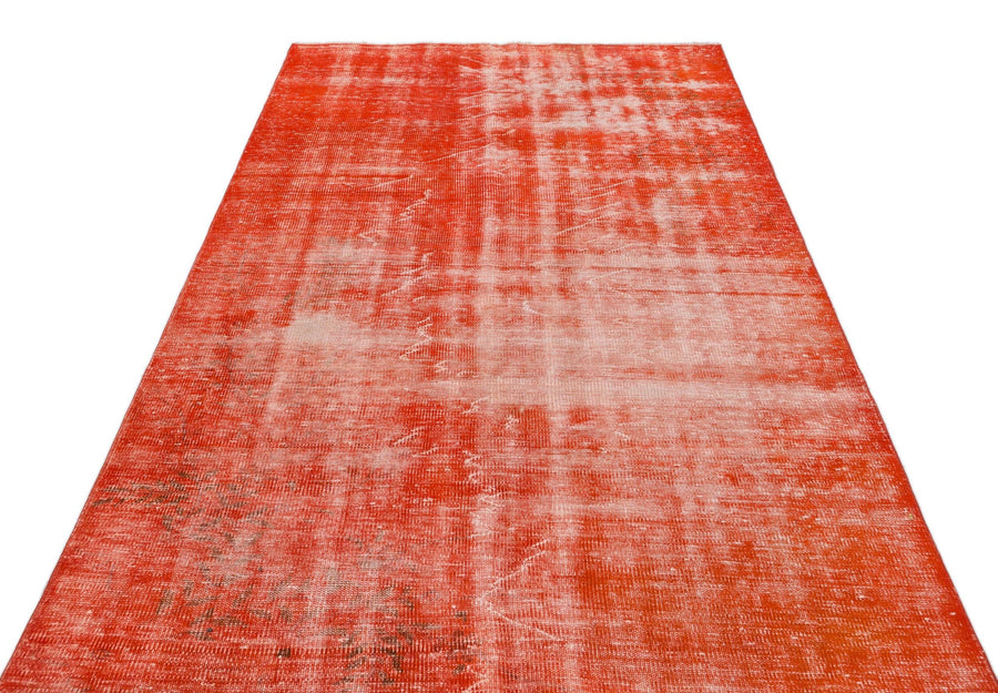 Turuncu Bohem Eskitme Yün Halı 151x253