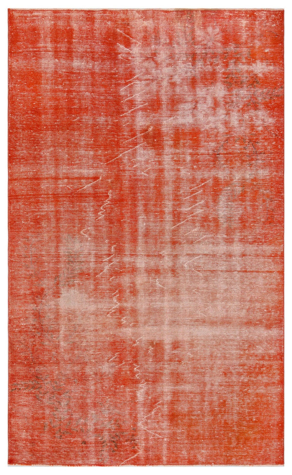 Turuncu Bohem Eskitme Yün Halı 151x253