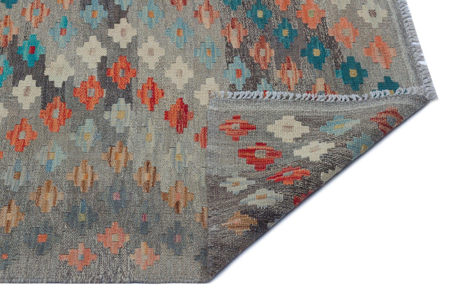 Bej Anadolu Bohem Geometrik Yün Halı 175x247 - Özel Seri