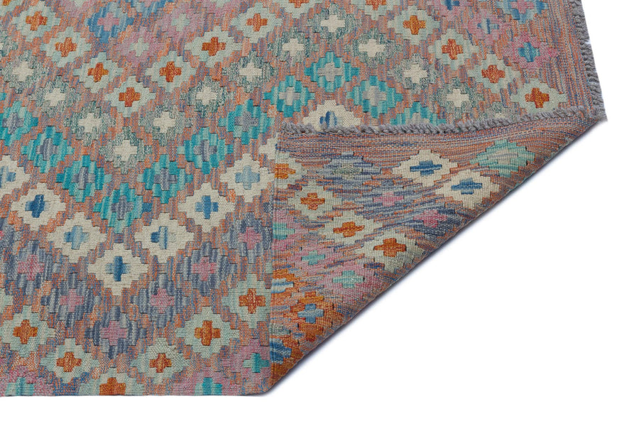 Bej Anadolu Bohem Geometrik Yün Halı 190x244 - Özel Seri