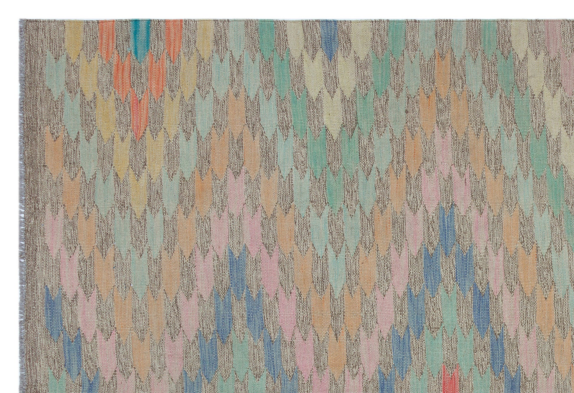 Selanik Bej Eskitme Yün El Dokuma Halısı 163 x 237 Apex Unique