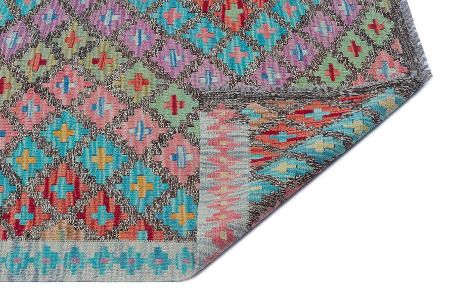 Bej Anadolu Bohem Geometrik Yün Halı 175x255 - Özel Seri