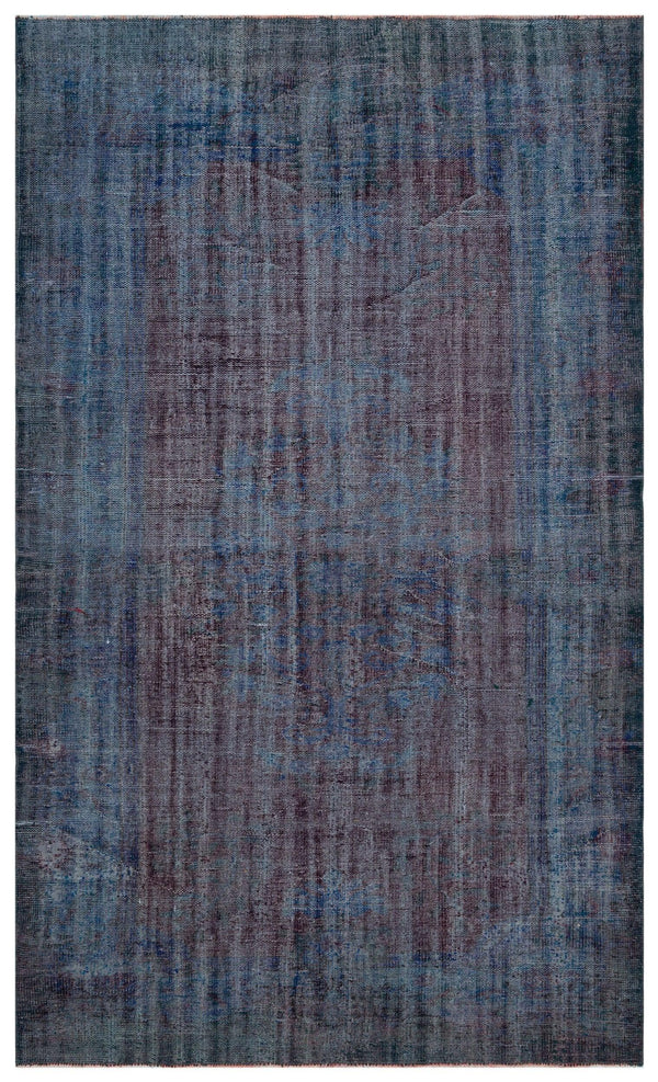 Mavi Anadolu Eskitme Yün Halı 175x289 - Özel Seri