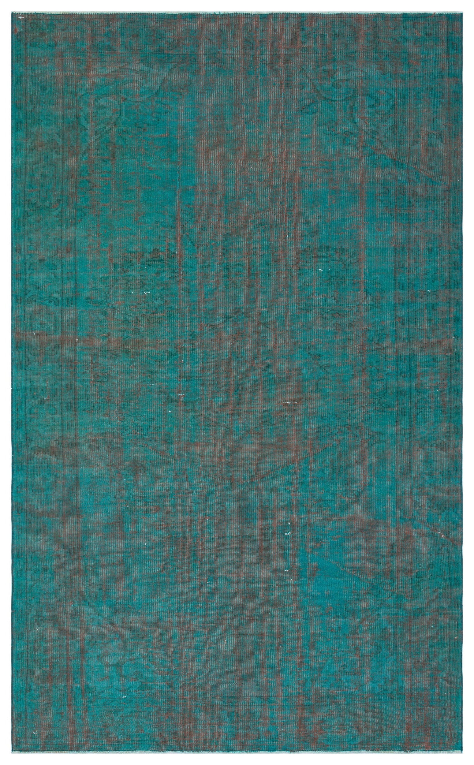 Atina Turkuaz Eskitme Yün El Dokuma Halısı 179 x 285 Apex Unique