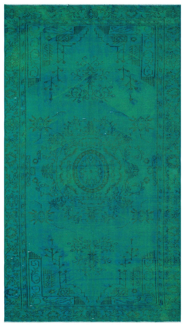 Hardal Lacivert Bohem Geometrik Yün Halı 168x290