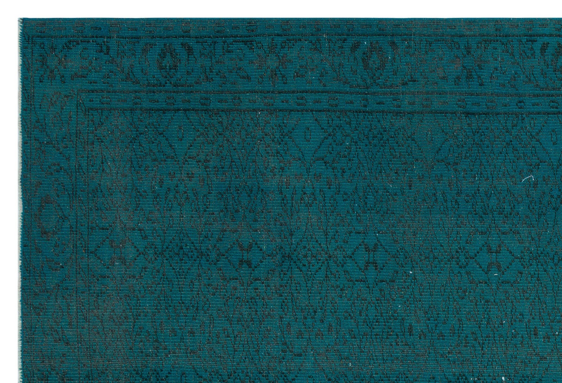 Atina Turkuaz Eskitme Yün El Dokuma Halısı 190 x 280 Apex Unique