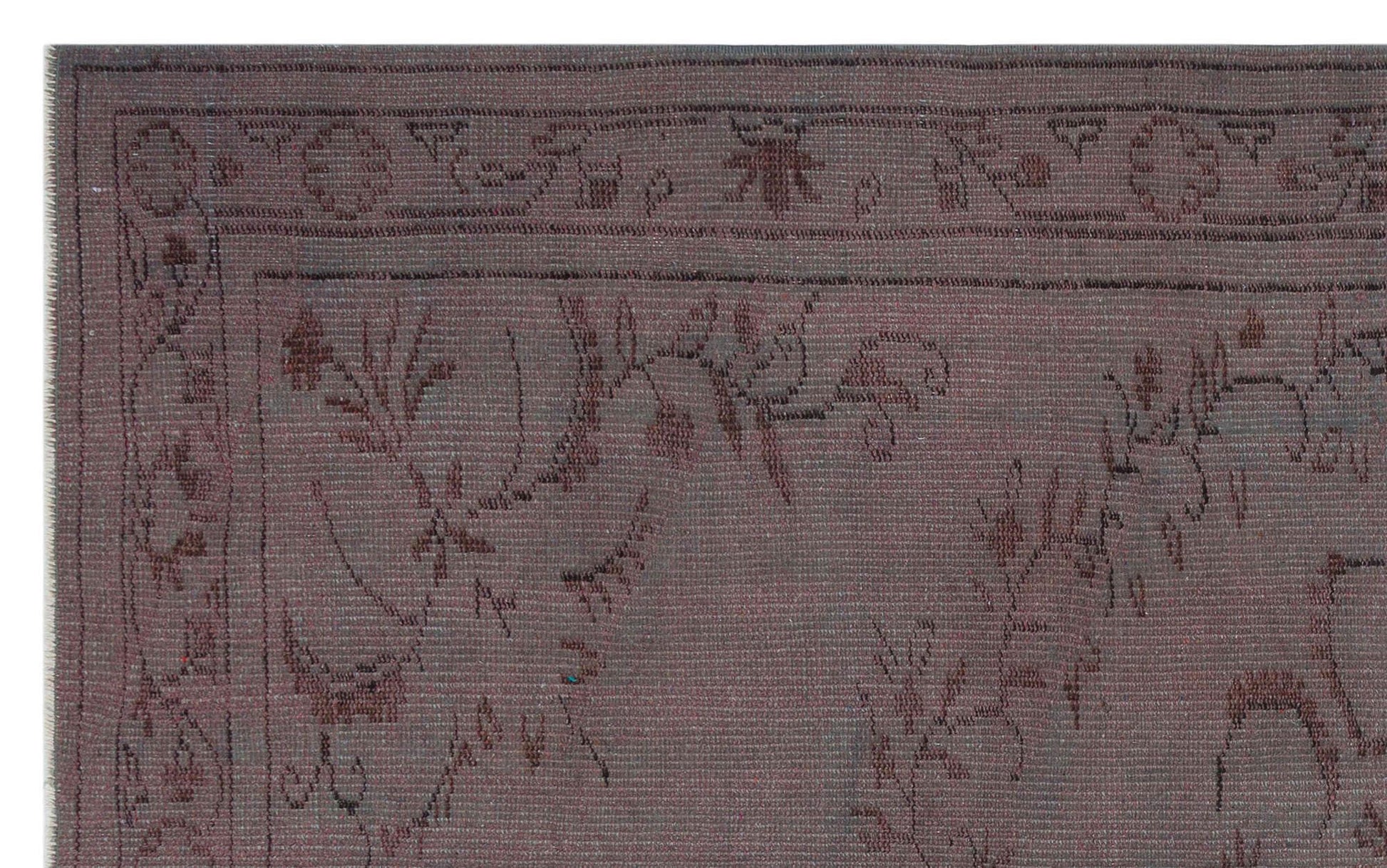 Bordo Anadolu Eskitme Klasik Yün Halı 153x246 - Özel Seri