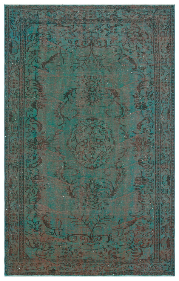 Kırmızı Siyah Bohem Eskitme Yün Halı 168x263