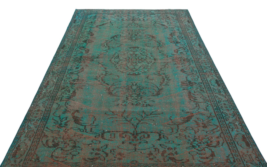 Kırmızı Siyah Bohem Eskitme Yün Halı 168x263