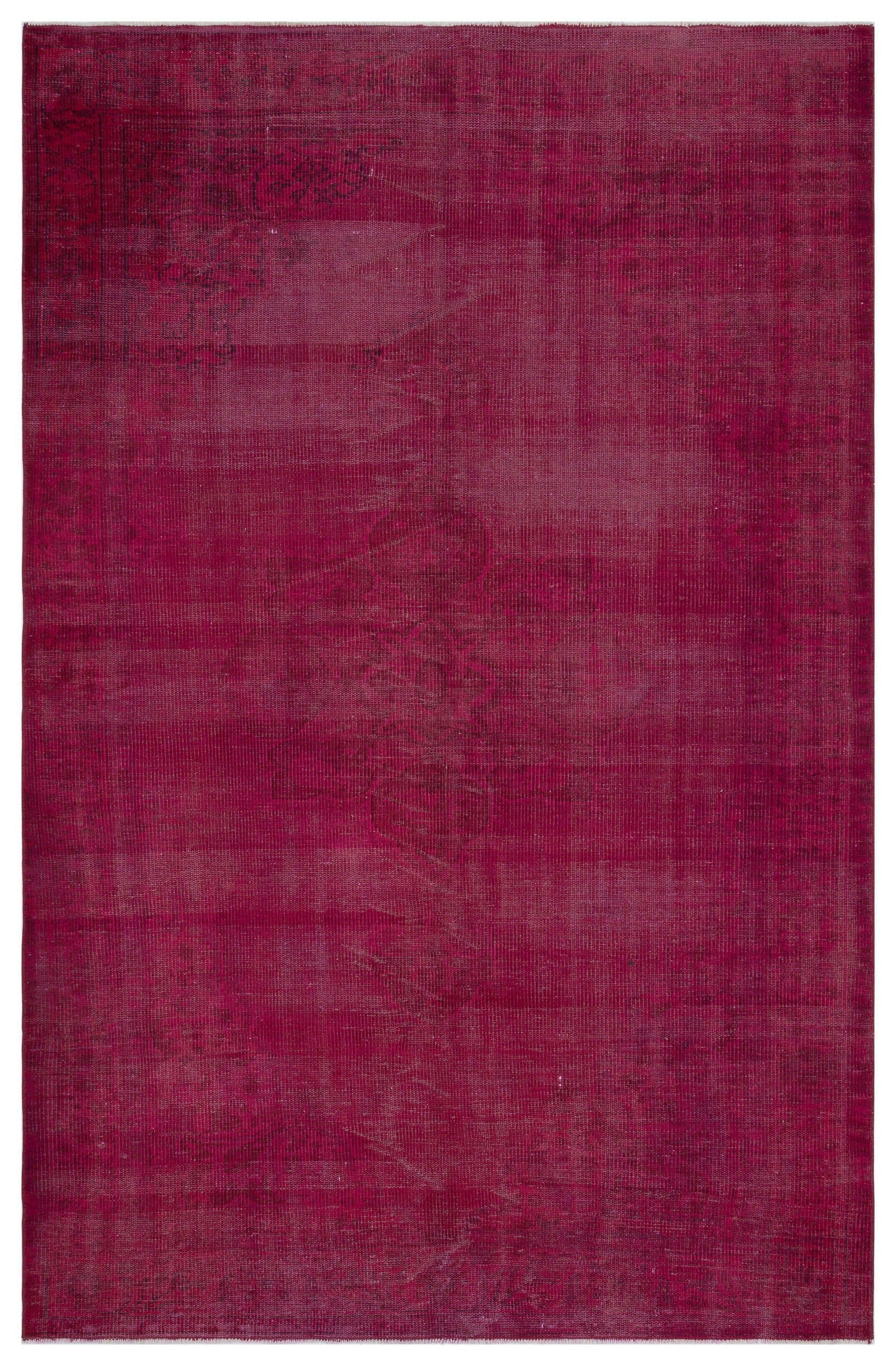 Atina Pembe Eskitme Yün El Dokuma Halısı 169 x 259 Apex Unique