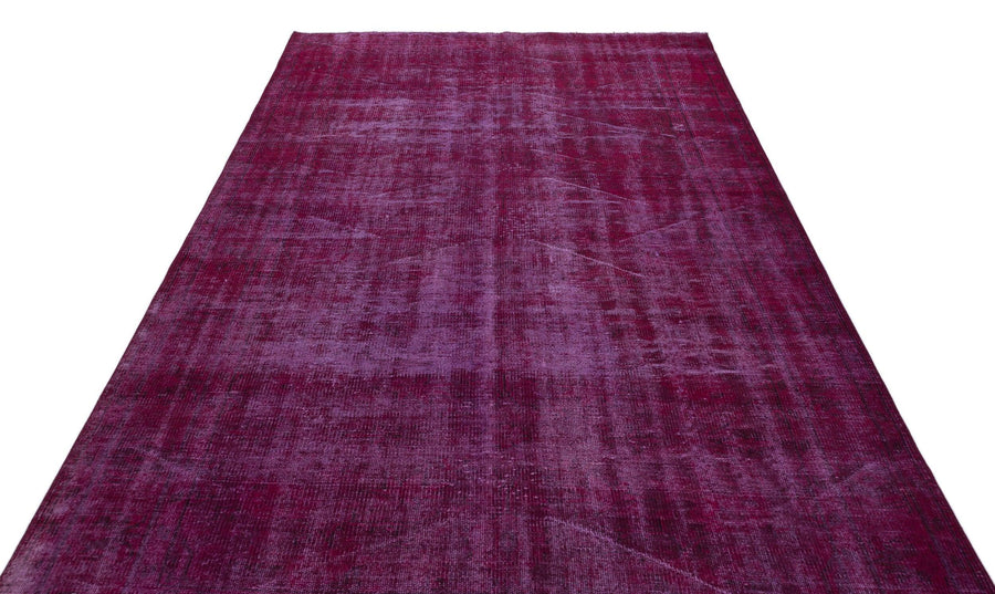 Pembe Anadolu Eskitme Geometrik Yün Halı 182x288 - Özel Seri