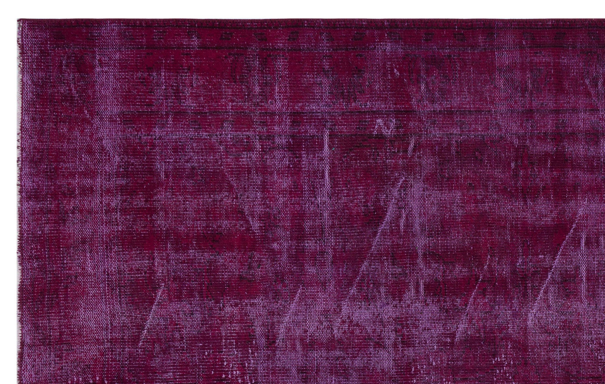 Atina Pembe Eskitme Yün El Dokuma Halısı 182 x 288 Apex Unique