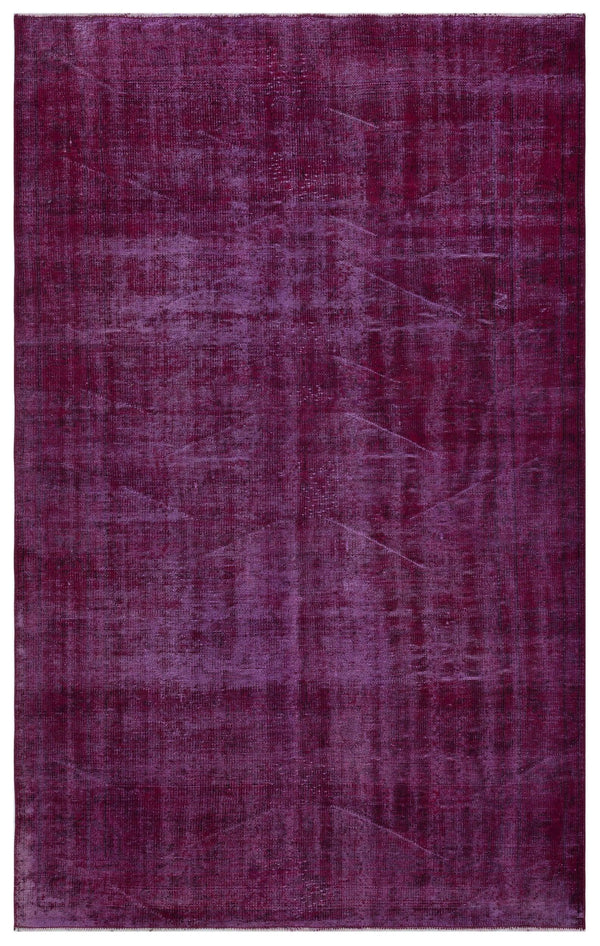 Pembe Anadolu Eskitme Geometrik Yün Halı 182x288 - Özel Seri