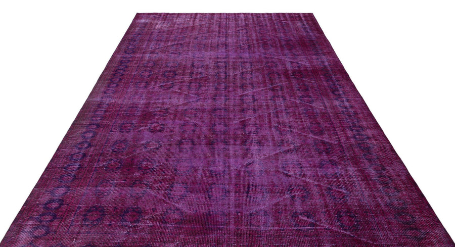 Pembe Isparta Klasik Çiçekli Yün Halı 199x286 - Özel Seri