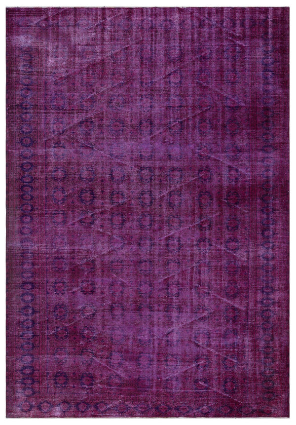 Pembe Isparta Klasik Çiçekli Yün Halı 199x286 - Özel Seri