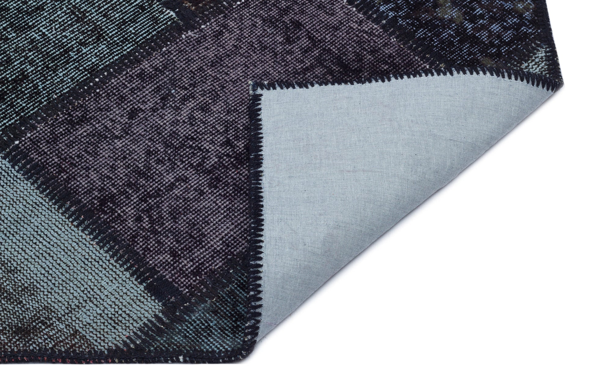 Iskece Siyah Eskitme Yün El Dokuma Halısı 120 x 180 Apex Unique