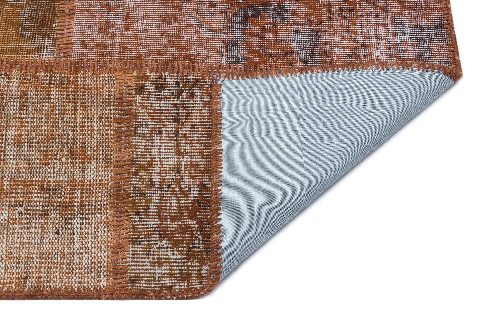 Iskece Kahverengi Eskitme Yün El Dokuma Halısı 160 x 230 Apex Unique