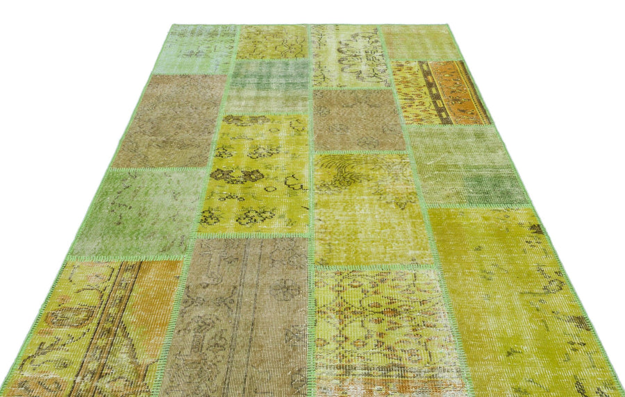 Sarı Anadolu Bohem Geometrik Yün Halı 160x230 - Özel Seri
