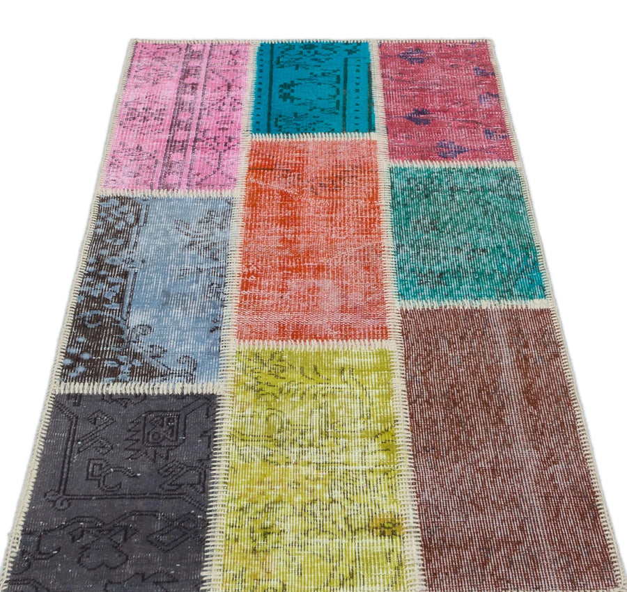 Bej Anadolu Geometrik Modern Yün Halı 80x150 - Özel Seri