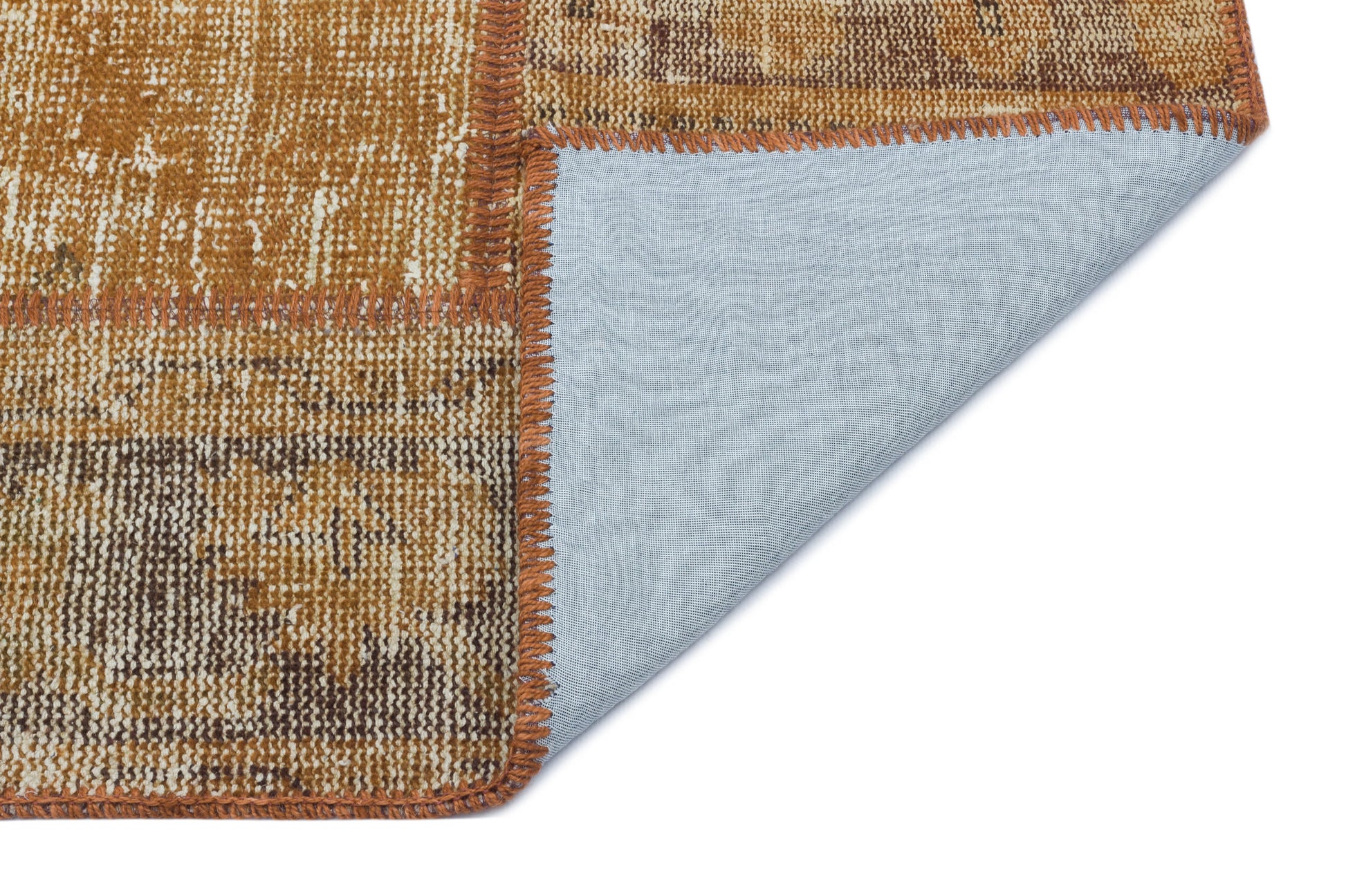 Iskece Kahverengi Eskitme Yün El Dokuma Halısı 080 x 150 Apex Unique