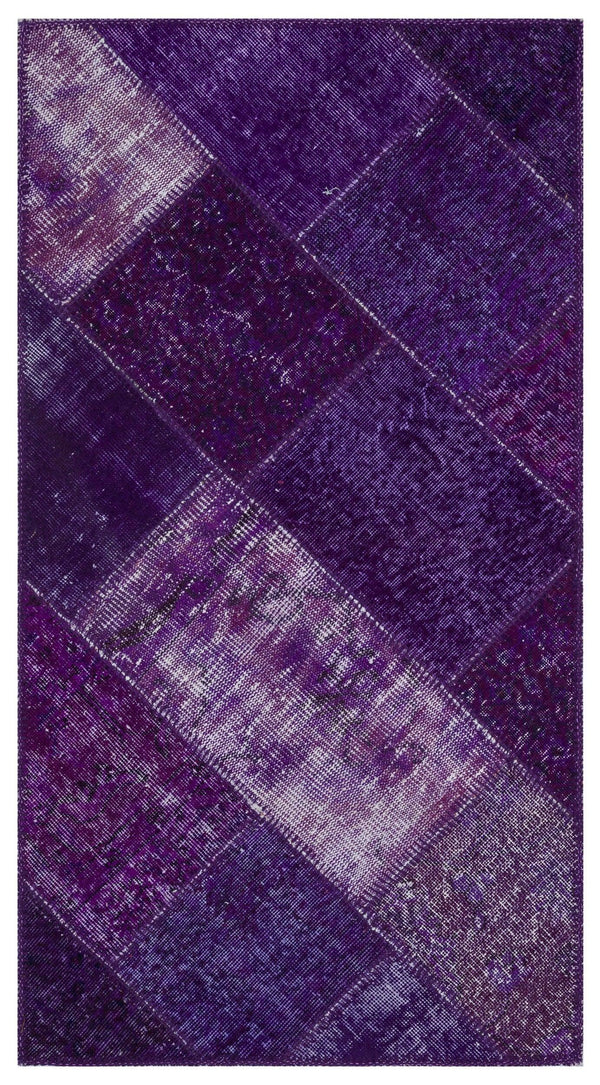 Beyaz Gri Anadolu Eskitme Geometrik Yün Halı 80x150 - Özel Seri