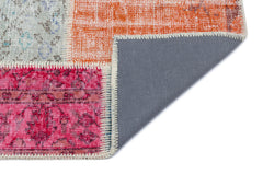 Iskece Bej Patchwork Yün El Dokuma Halısı 080 x 150 Apex Unique