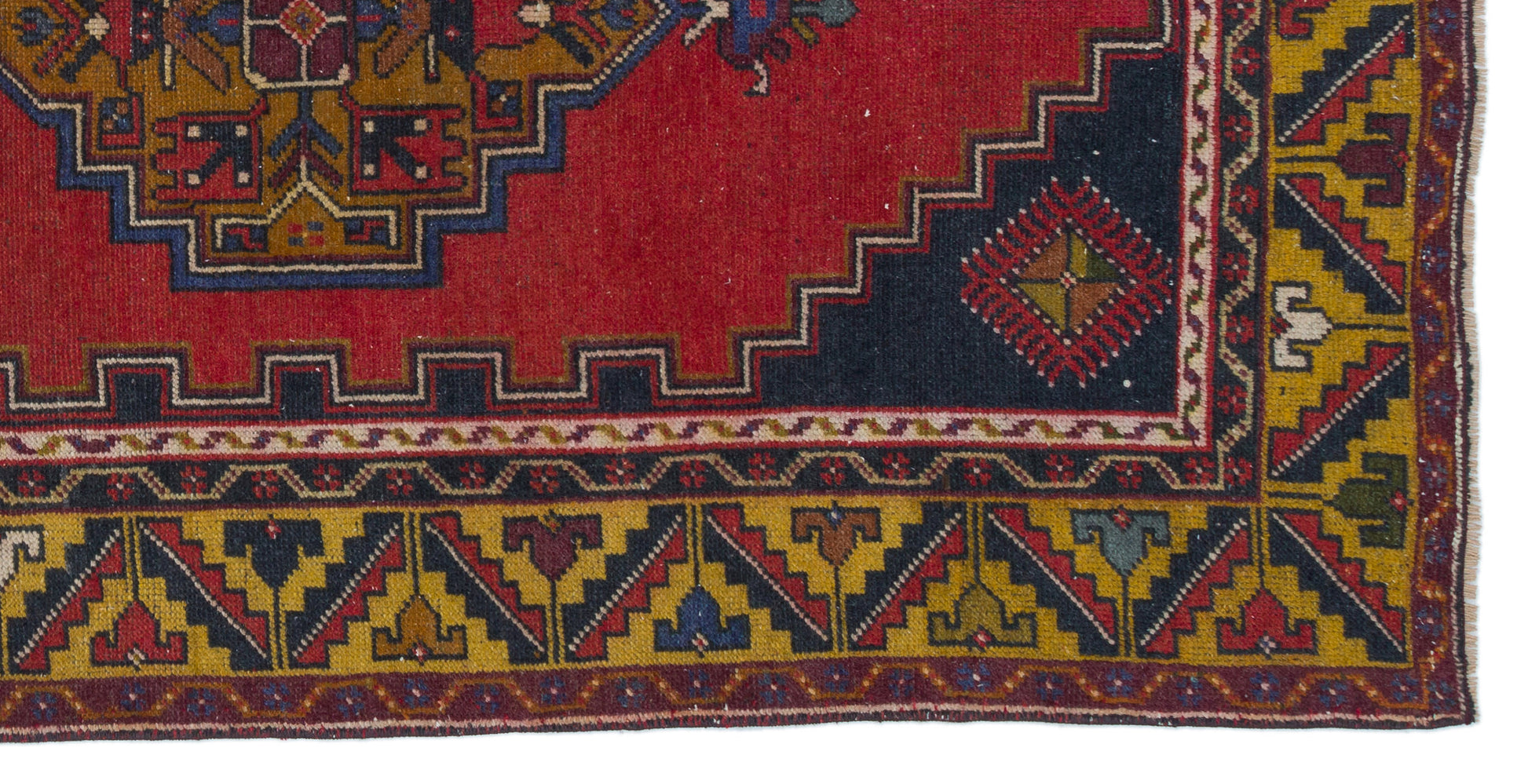 Kavala Kırmızı Klasik Yün El Dokuma Halısı 117 x 236 Apex Unique