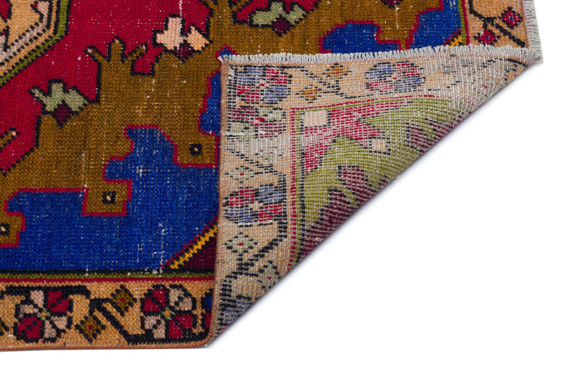 Kavala Kırmızı Klasik Yün El Dokuma Halısı 116 x 238 Apex Unique