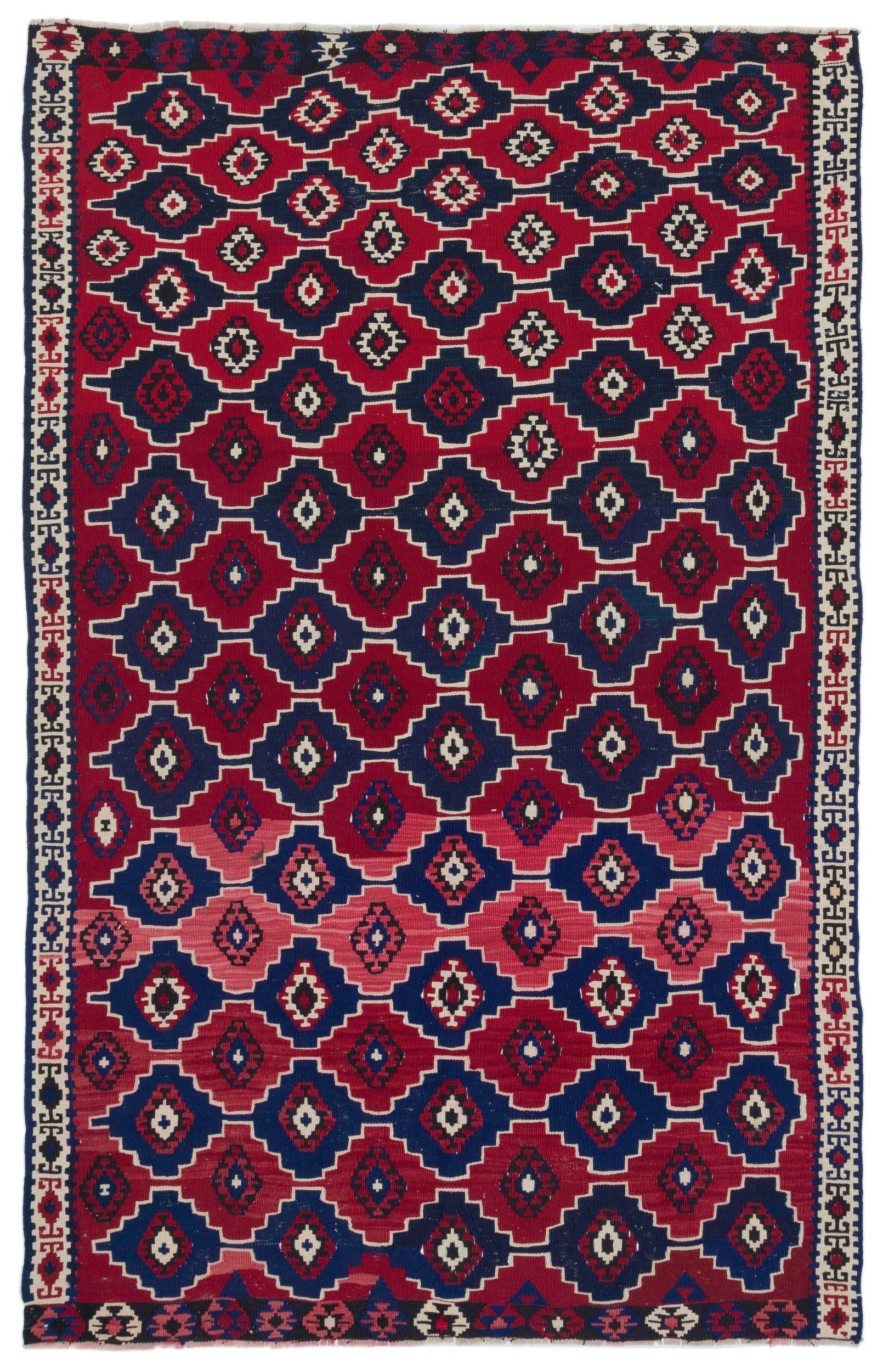 Kavala Kırmızı Klasik Yün El Dokuma Halısı 129 x 210 Apex Unique